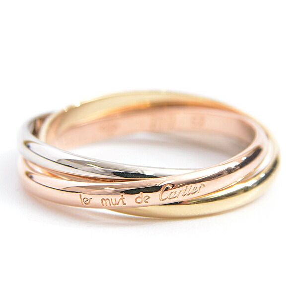 楽天市場】カルティエ Cartier トリニティリング 細タイプ 52号