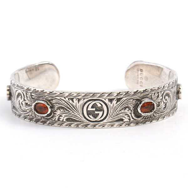 楽天市場】グッチ GUCCI キャットヘッド カラーストーン バングル 18