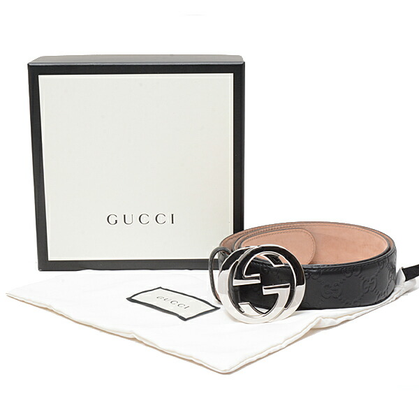 楽天市場】グッチ ベルト メンズ インターロッキングG シグネチャー