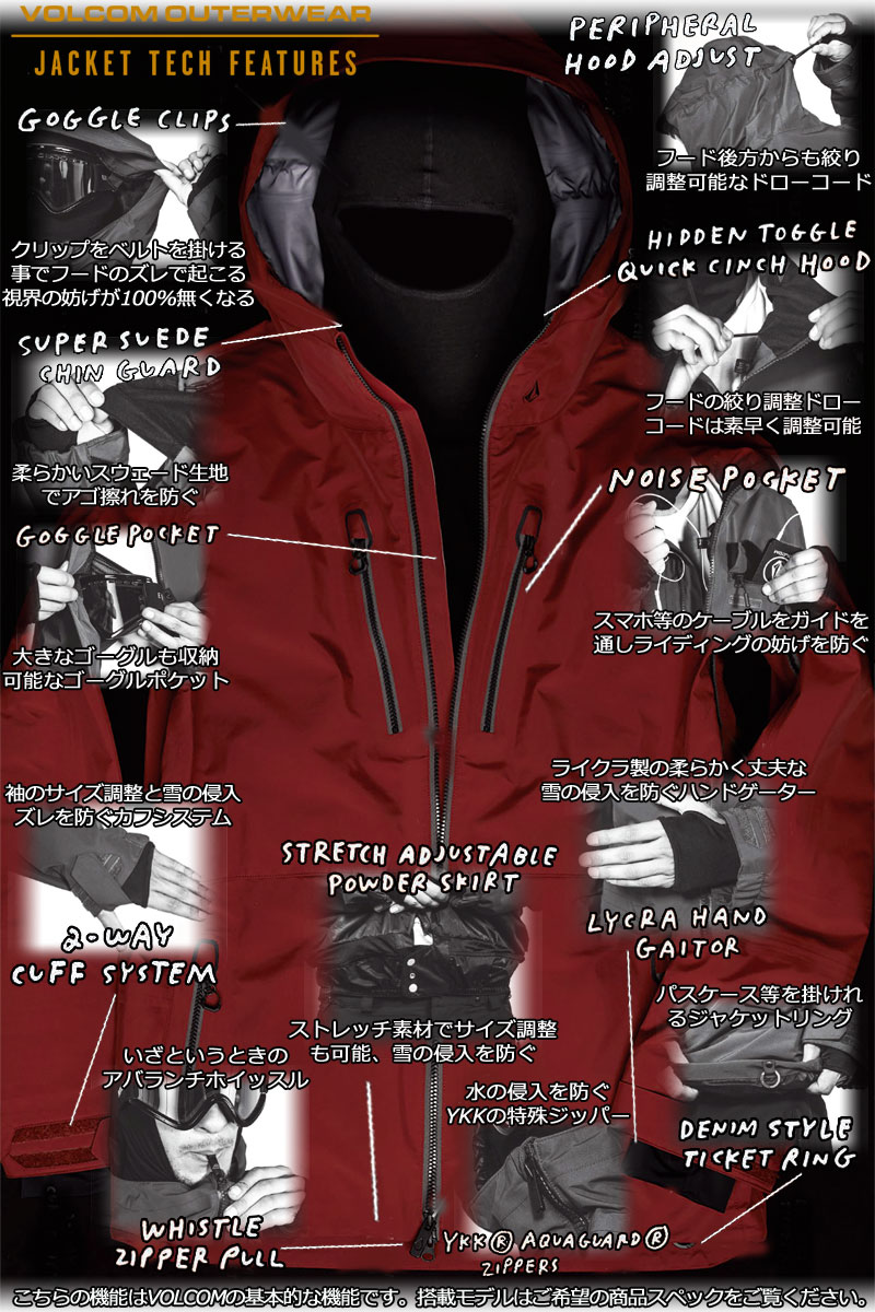 楽天市場】23-24 VOLCOM/ボルコム LONGO GORE-TEX jacket メンズ