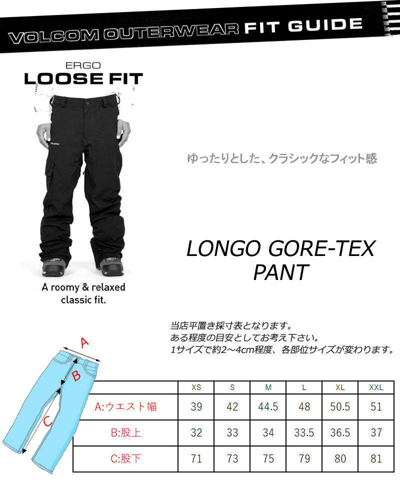楽天市場】23-24 VOLCOM/ボルコム LONGO GORE-TEX pant メンズ