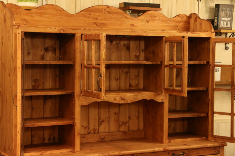 楽天市場】カップボード 幅160 日本製 カントリー 家具 手作り 木 木製