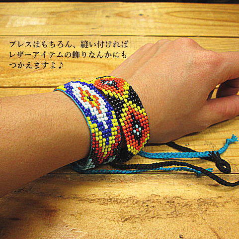楽天市場】ブレスレット ビーズワーク ミサンガ ネイティブアメリカン
