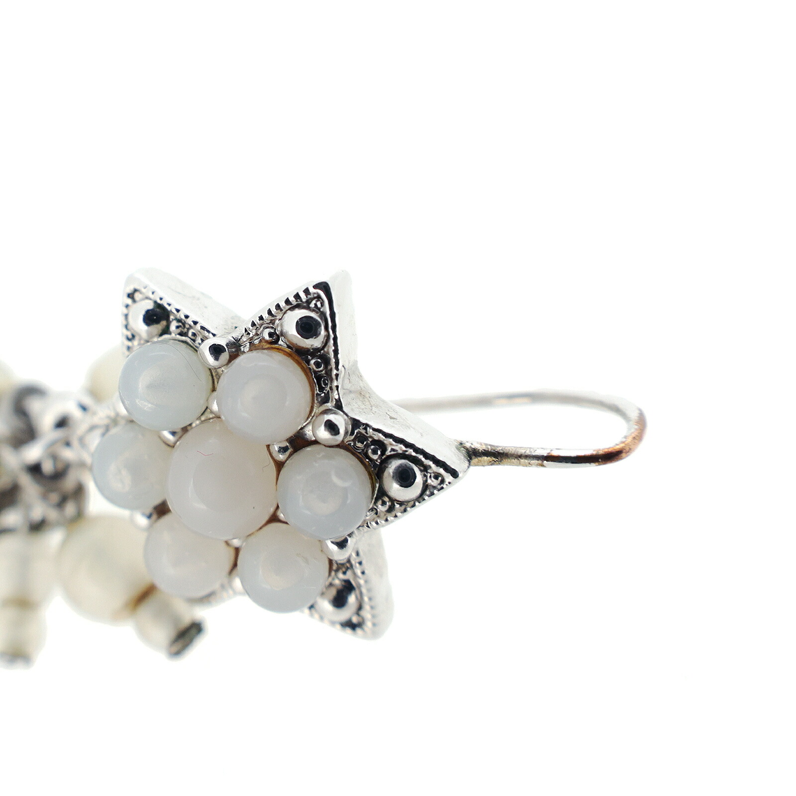 楽天市場】DIOR ディオール パール ロゴ 片方のみ シルバー レディース