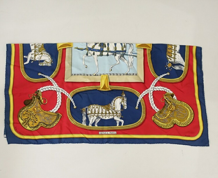 楽天市場】//エルメス HERMES カレ90 盛装の馬 スカーフ 【中古