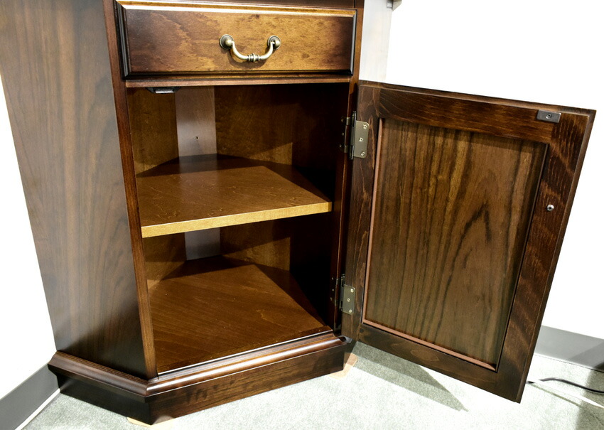 楽天市場】カリモク HC0240NK キュリオケース 隅飾り棚 コロニアル