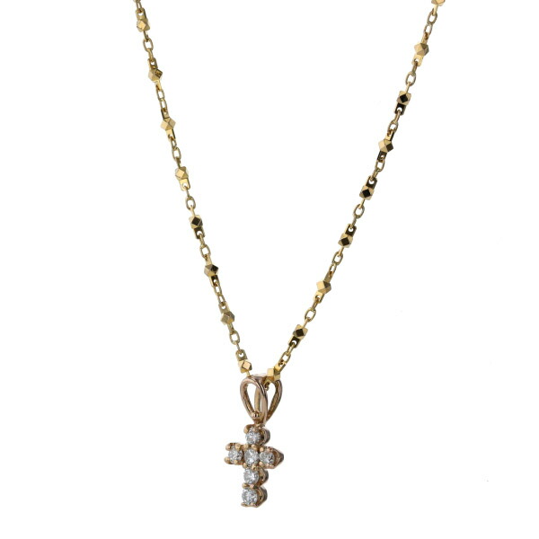 楽天市場】値下げ 田中貴金属 K18PG K18YG ネックレス ダイヤモンド