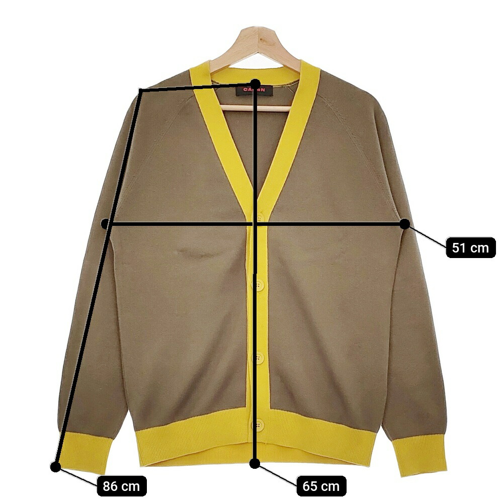 楽天市場】CABaN 59020402004 コットンカシミヤバイカラーVネック