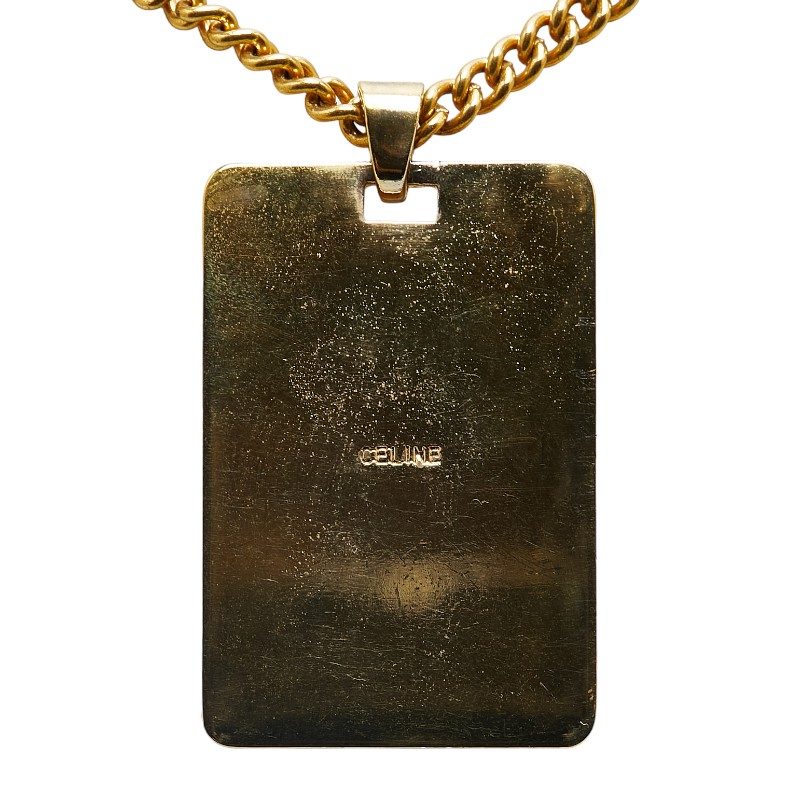 楽天市場】セリーヌ 馬車 プレート ネックレス ゴールド メッキ