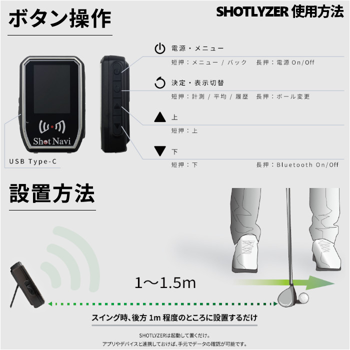 楽天市場】ショットナビ Shot Navi SHOTLYZER ショットレーザー
