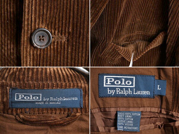 楽天市場】デッドストック 90s ポロ ラルフローレン 太畝 コーデュロイ