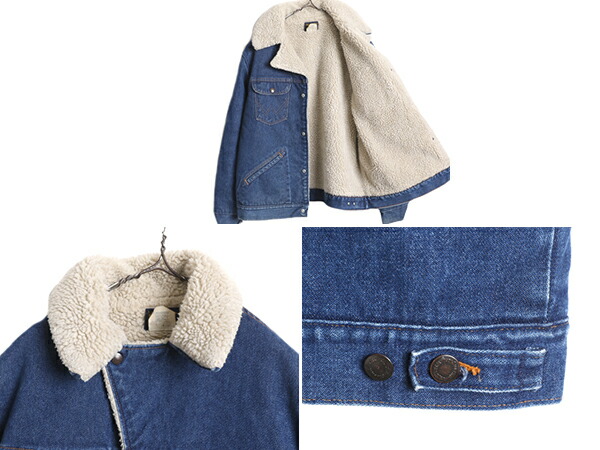 楽天市場】80s USA製 ☆ ラングラー 裏 ボア デニム ジャケット メンズ