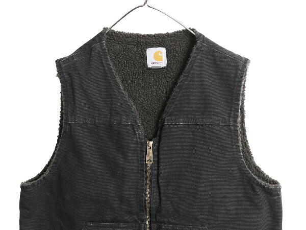 楽天市場】US企画 カーハート ダック ベスト メンズ M 古着 裏 ボア