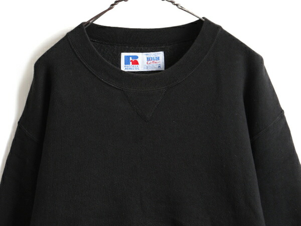 楽天市場】90's USA製 人気 黒 □ RUSSELL ラッセル 無地 前V