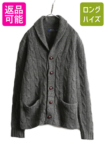 楽天市場】ポロ ラルフローレン ショールカラー ケーブル ニット