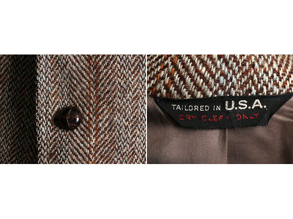 楽天市場】60s USA製 ハリスツイード テーラード ジャケット メンズ L