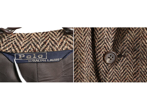 楽天市場】80s USA製 ポロ ラルフローレン ツイード テーラード