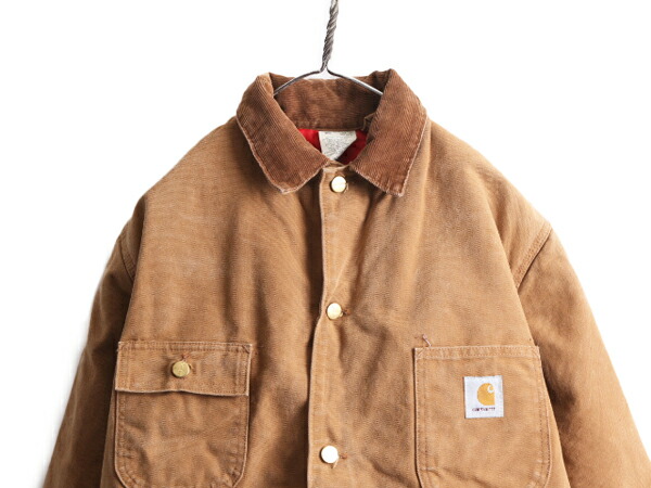 楽天市場】90s USA製 カーハート チョア コート メンズ L / オールド