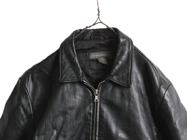 楽天市場】00s バナナリパブリック 本革 レザー ジャケット メンズ L