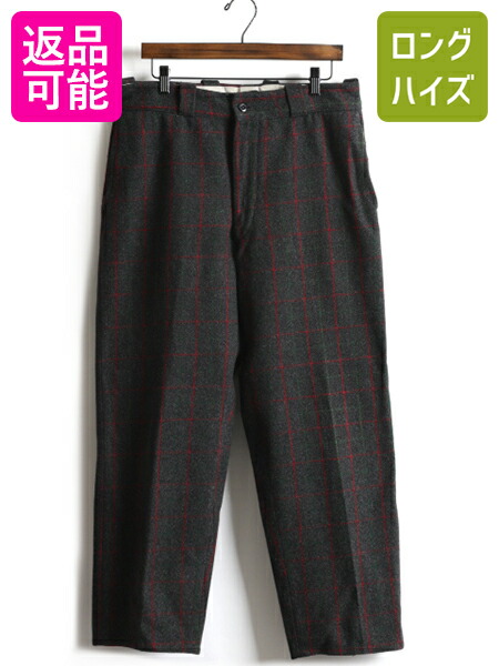 楽天市場】50s 60s ビンテージ □ チェック ヘビー ウール スラックス