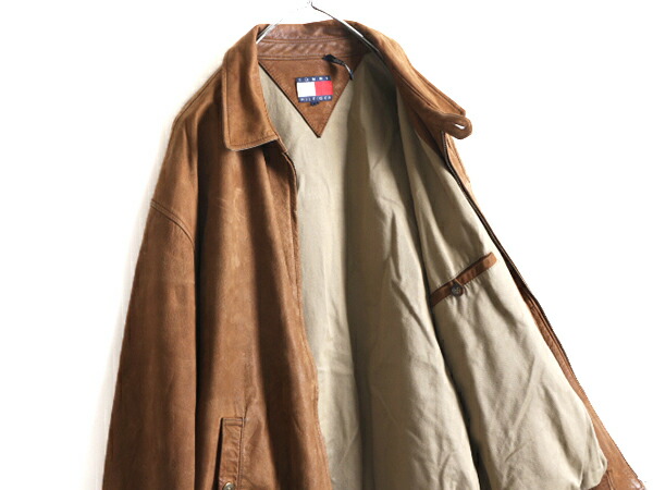 楽天市場】90s オールド □ トミーヒルフィガー 本革 レザー