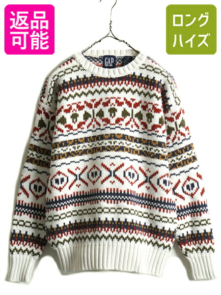 楽天市場】OLD GAP ノルディック コットン ニット セーター