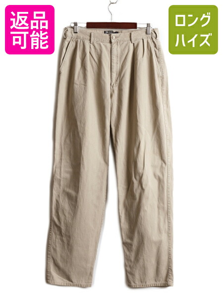 ポロバイ ラルフローレン W32 スラックス ポロチノ 90s 古着 16725