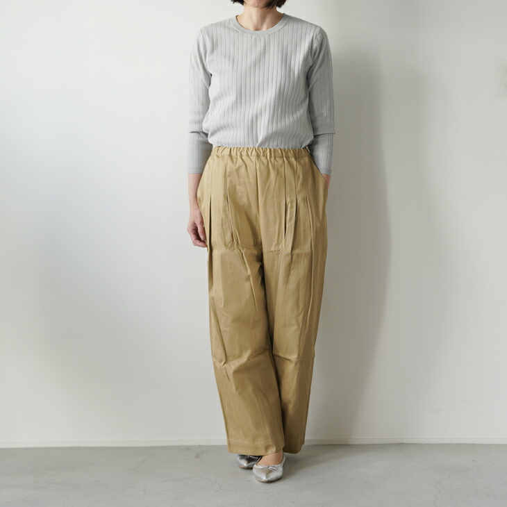 楽天市場】STAMP AND DIARY | ウエストタックワイドパンツ 100cm丈