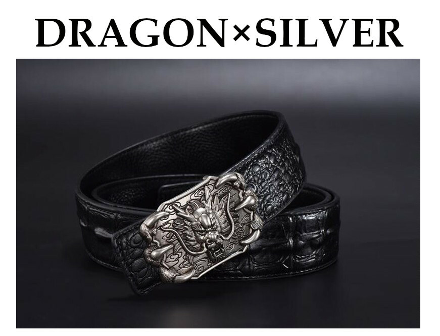楽天市場】全4種類！ レザーベルト ドラゴン ライオン バックル メタル