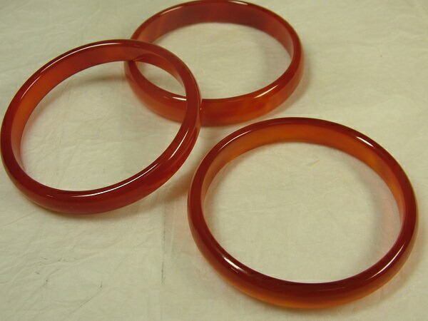 楽天市場】□龍香堂□☆赤系瑪瑙（メノウ）小型バングル54mm（1点