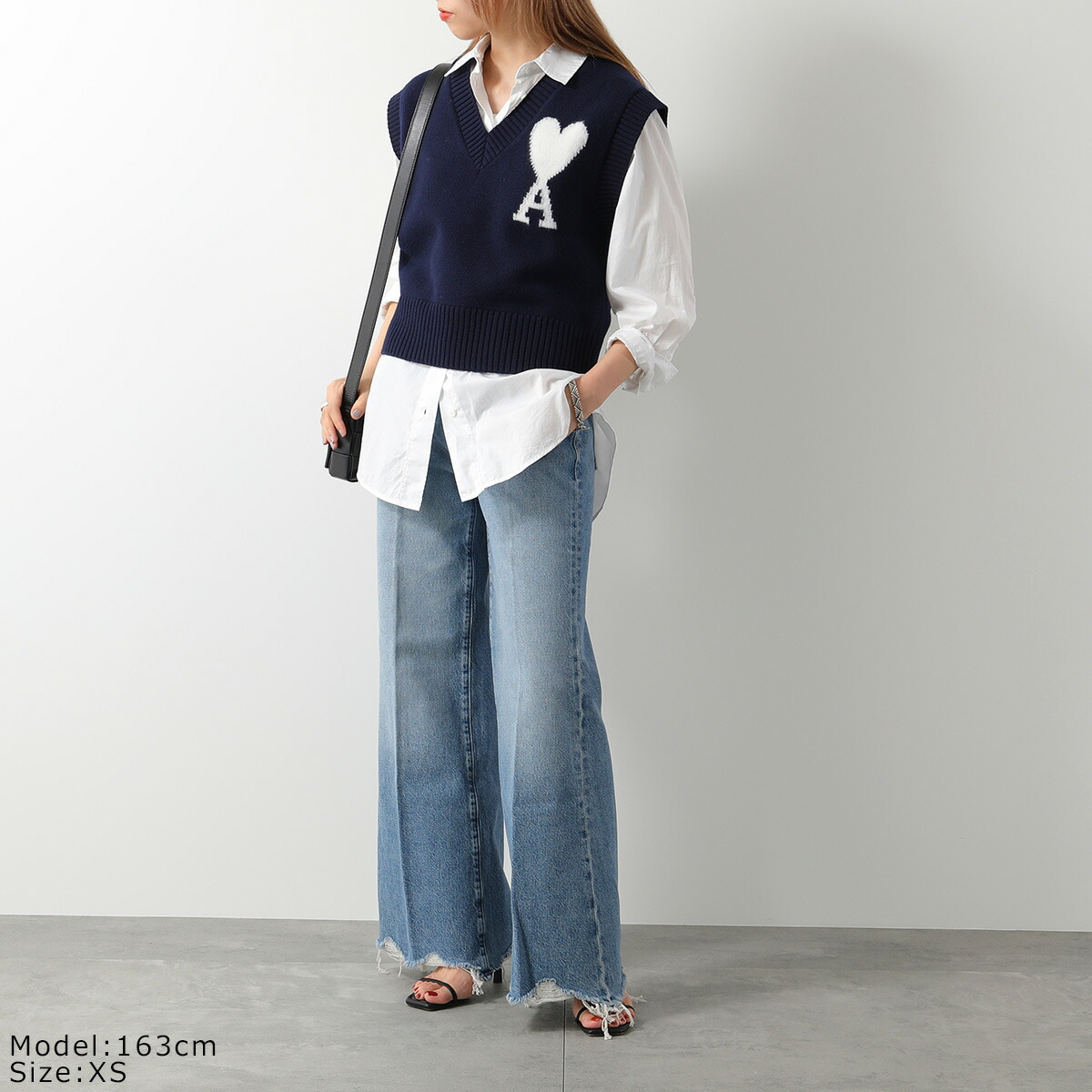 楽天市場】ami paris アミパリス ベスト UKS702.018 レディース ジレ V