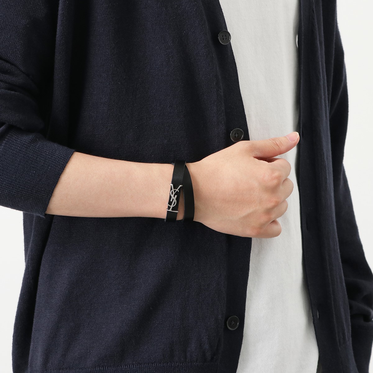 楽天市場】SAINT LAURENT サンローラン ダブルラップブレスレット