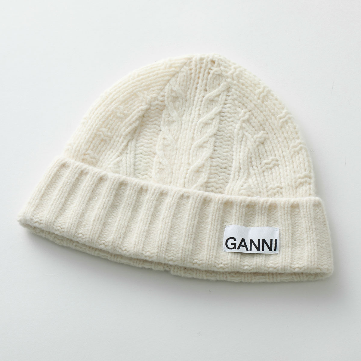 楽天市場】GANNI ガニー ニット帽 Cable Beanie ケーブル ビーニー