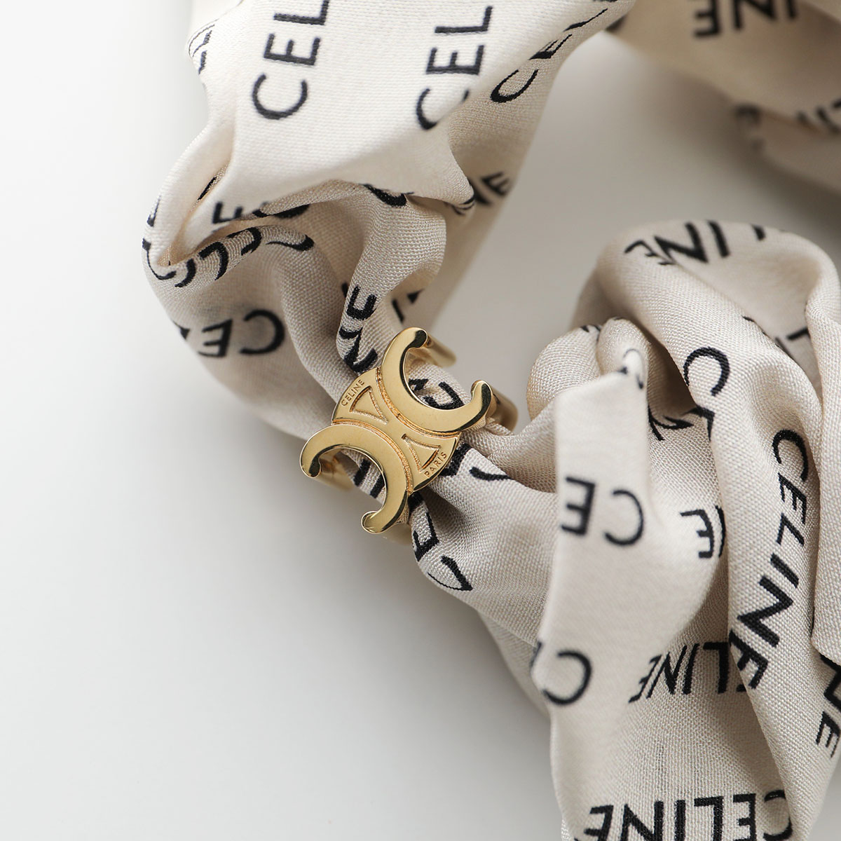 楽天市場】CELINE セリーヌ シュシュ Rayure レイユール 46Y352SIB