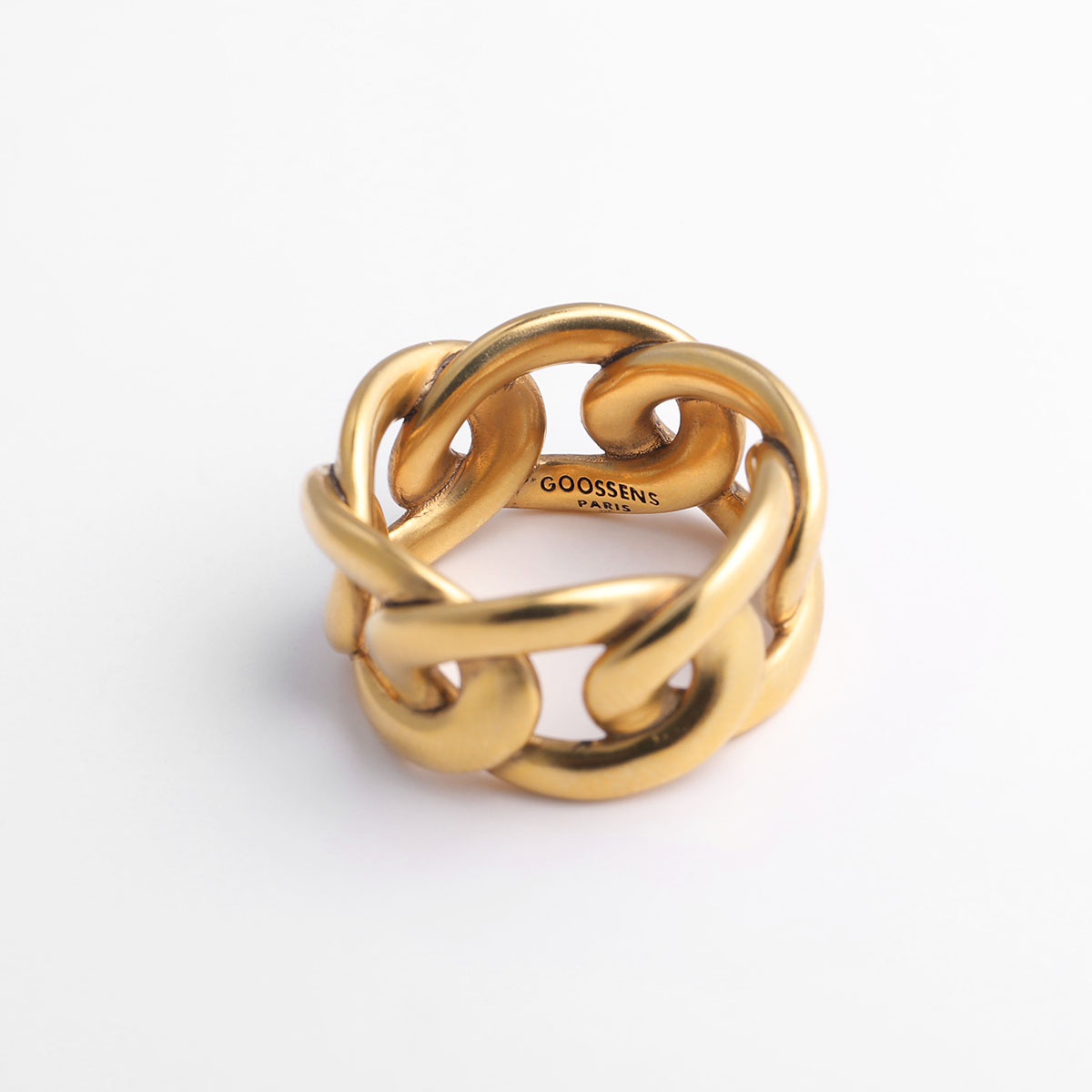 GOOSSENS PARIS グーセンスパリ チェーンデザインリング ゴールド NEW