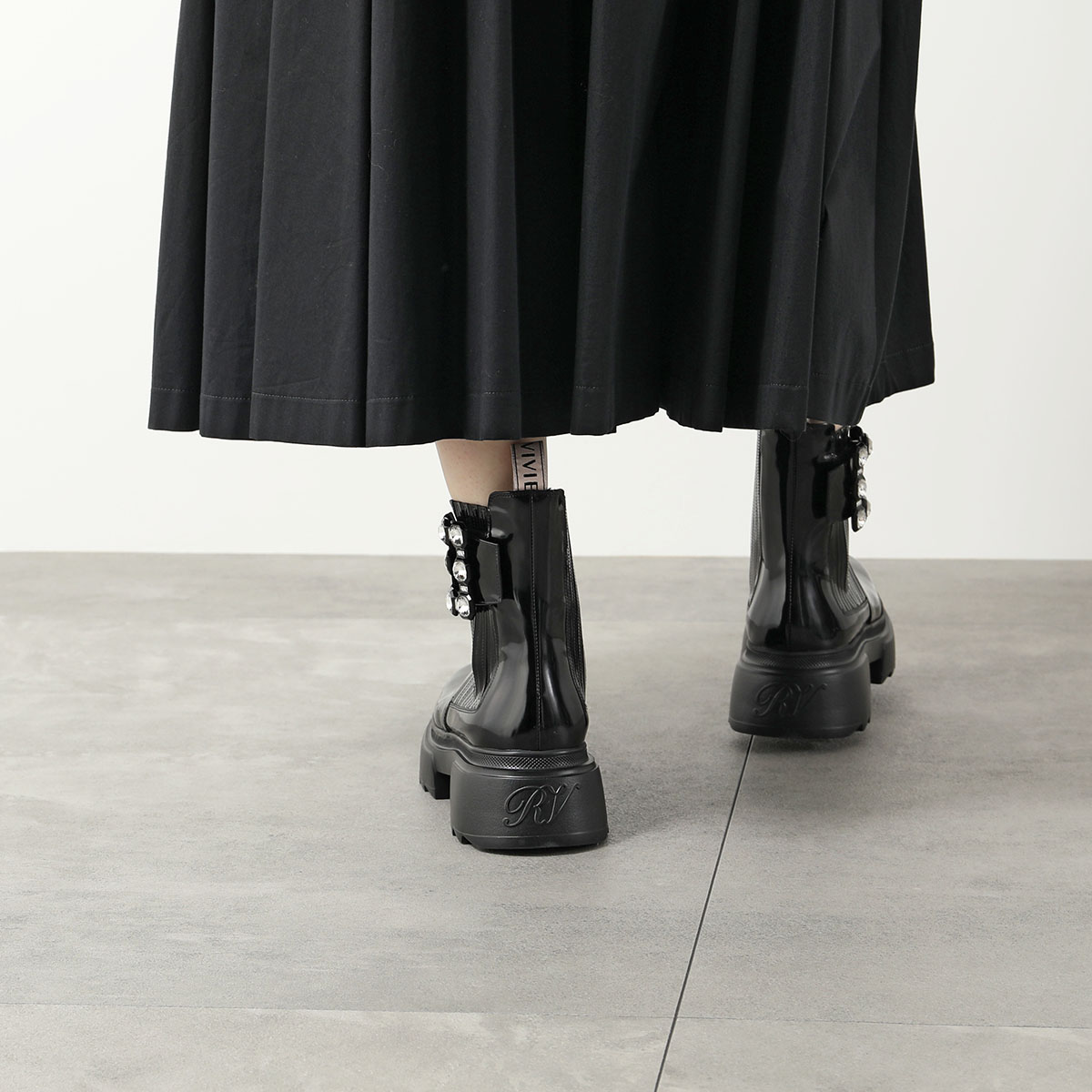 楽天市場】ROGER VIVIER ロジェヴィヴィエ ショートブーツ WALLAVIV