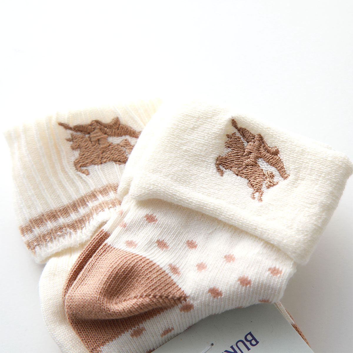 楽天市場】BURBERRY KIDS バーバリー キッズ ベビーソックス 8079697