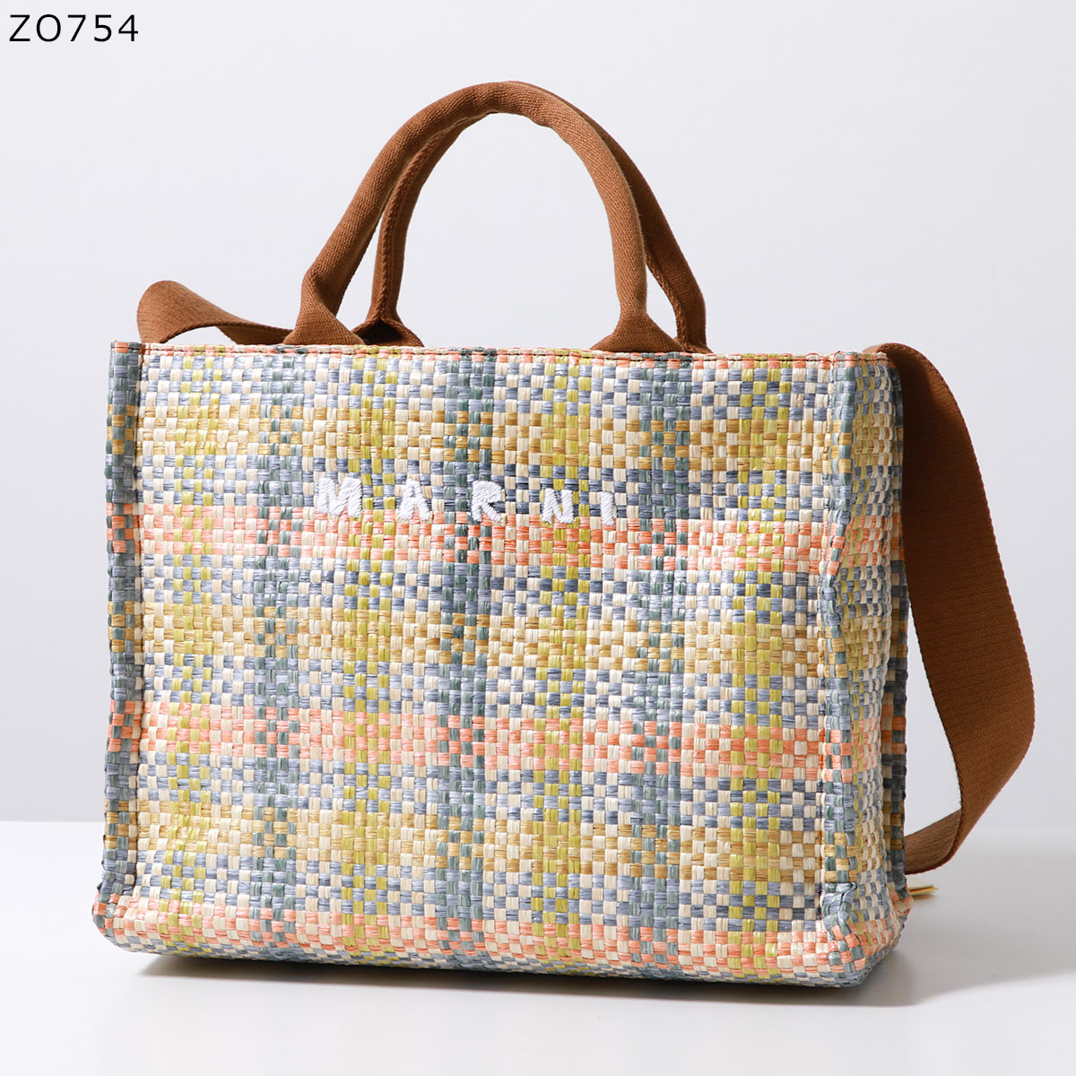 楽天市場】MARNI マルニ かごバッグ East-West SMALL TOTE SHMP0077U5