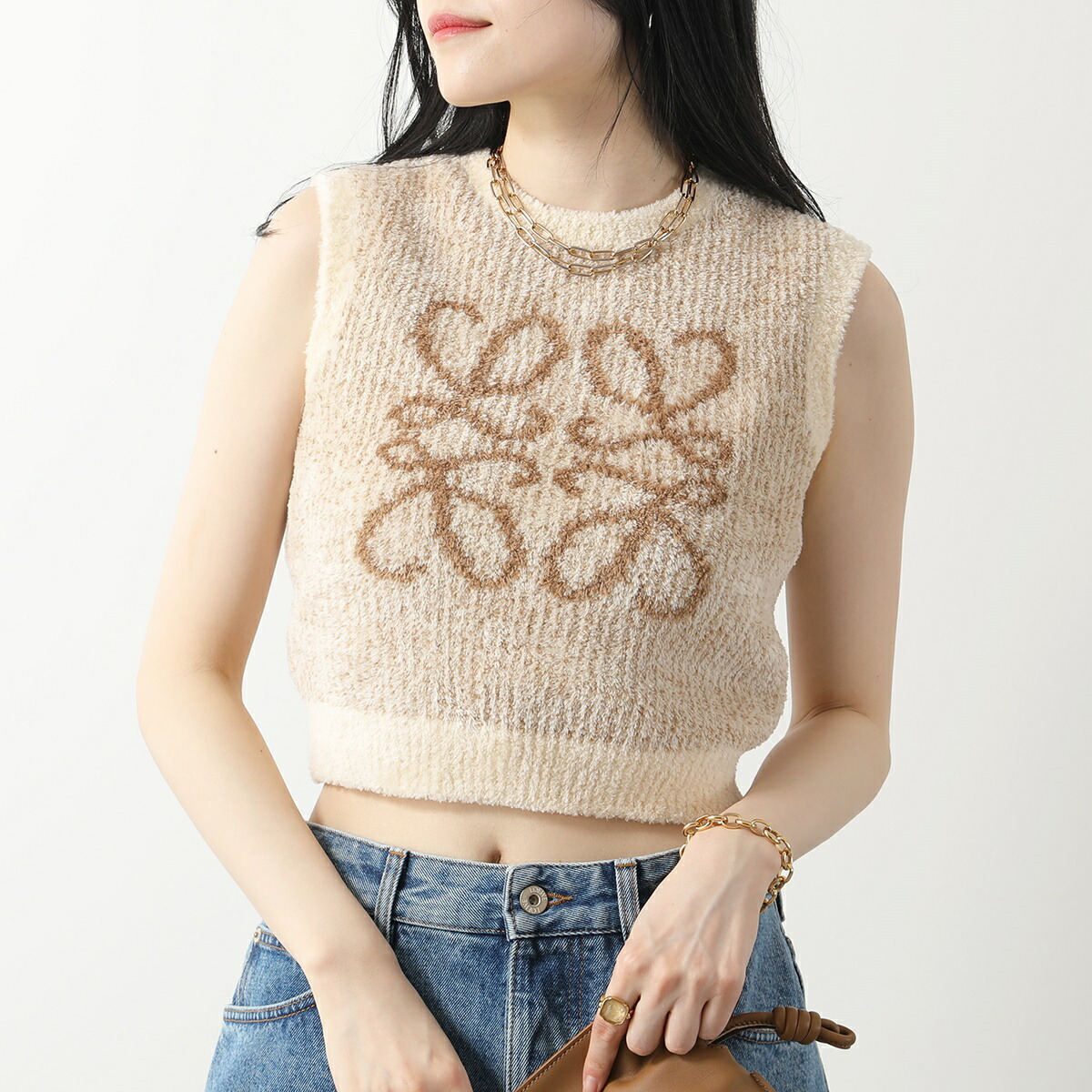 楽天市場】LOEWE ロエベ ベスト S359Y14KDI レディース アナグラム