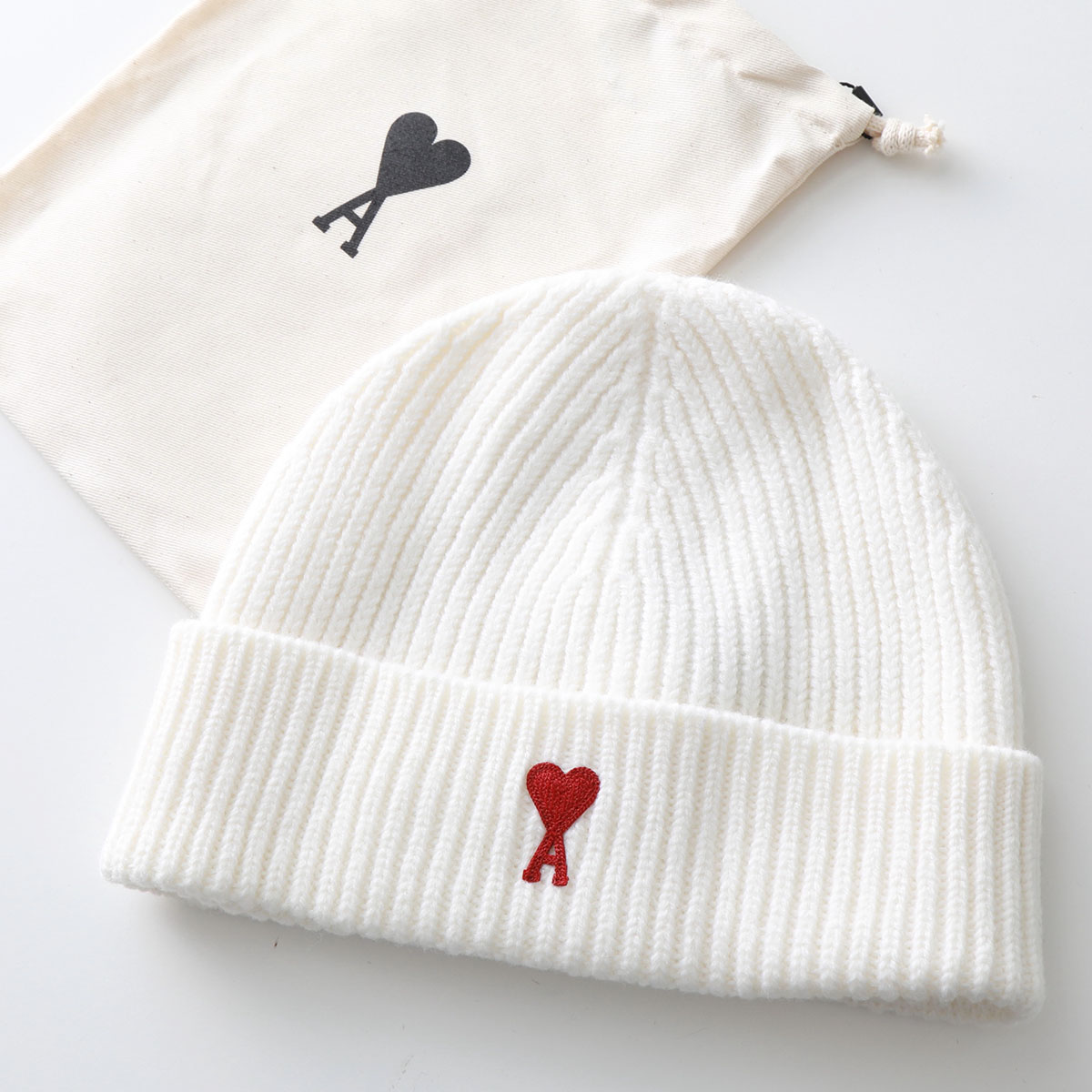 楽天市場】ami paris アミパリス ニット帽 BFUHA106.018 レディース