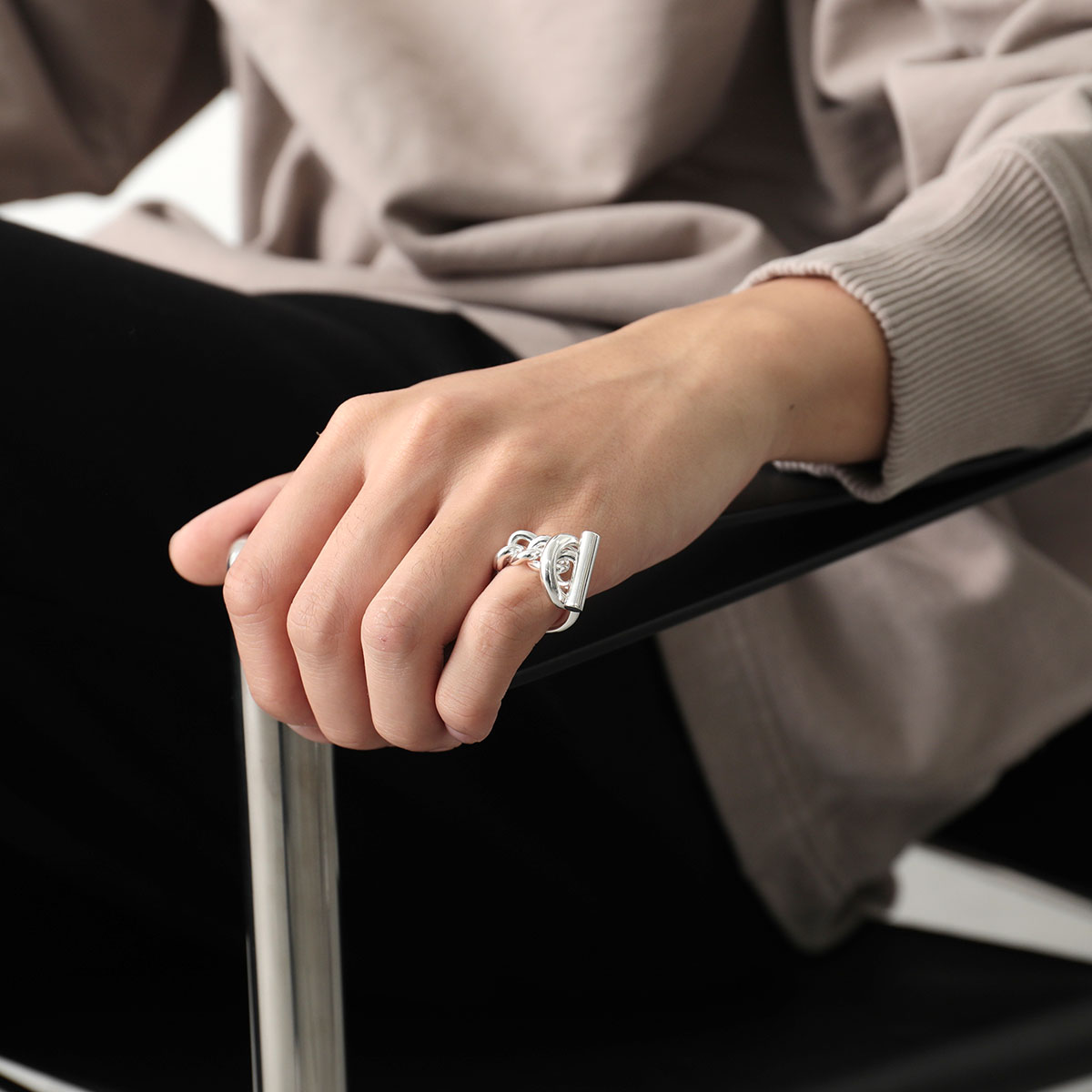 楽天市場】HERMES エルメス リング クロワゼット GM CROISETTE