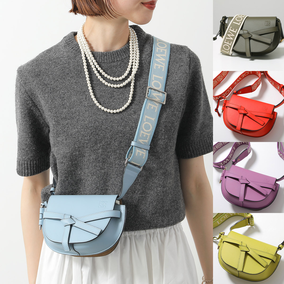 楽天市場】LOEWE ロエベ ショルダーバッグ GATE DUAL MINI ゲート ミニ