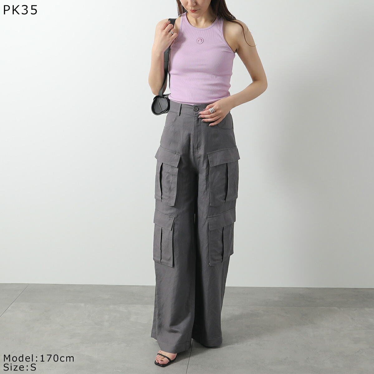 Marine Serre ロングスリーブトップ ブラウン Marine Serre ロング