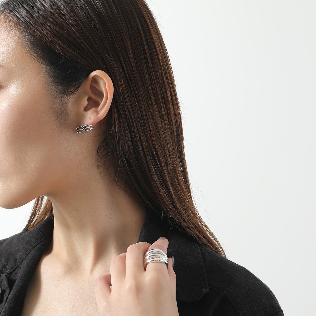 楽天市場】BALENCIAGA バレンシアガ ピアス BB ICON EARRINGS P 696221