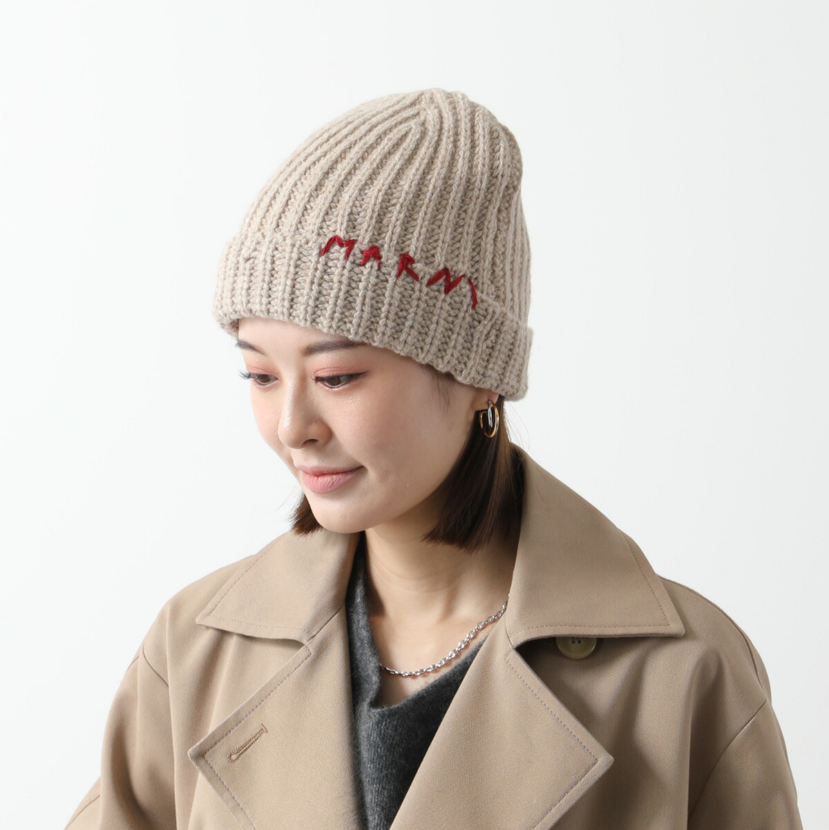 楽天市場】MARNI マルニ ニット帽 CLMC0125Q0 UFH938 レディース