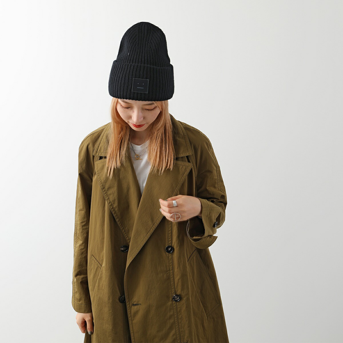 Acne Studios ダークブラウン ニット帽