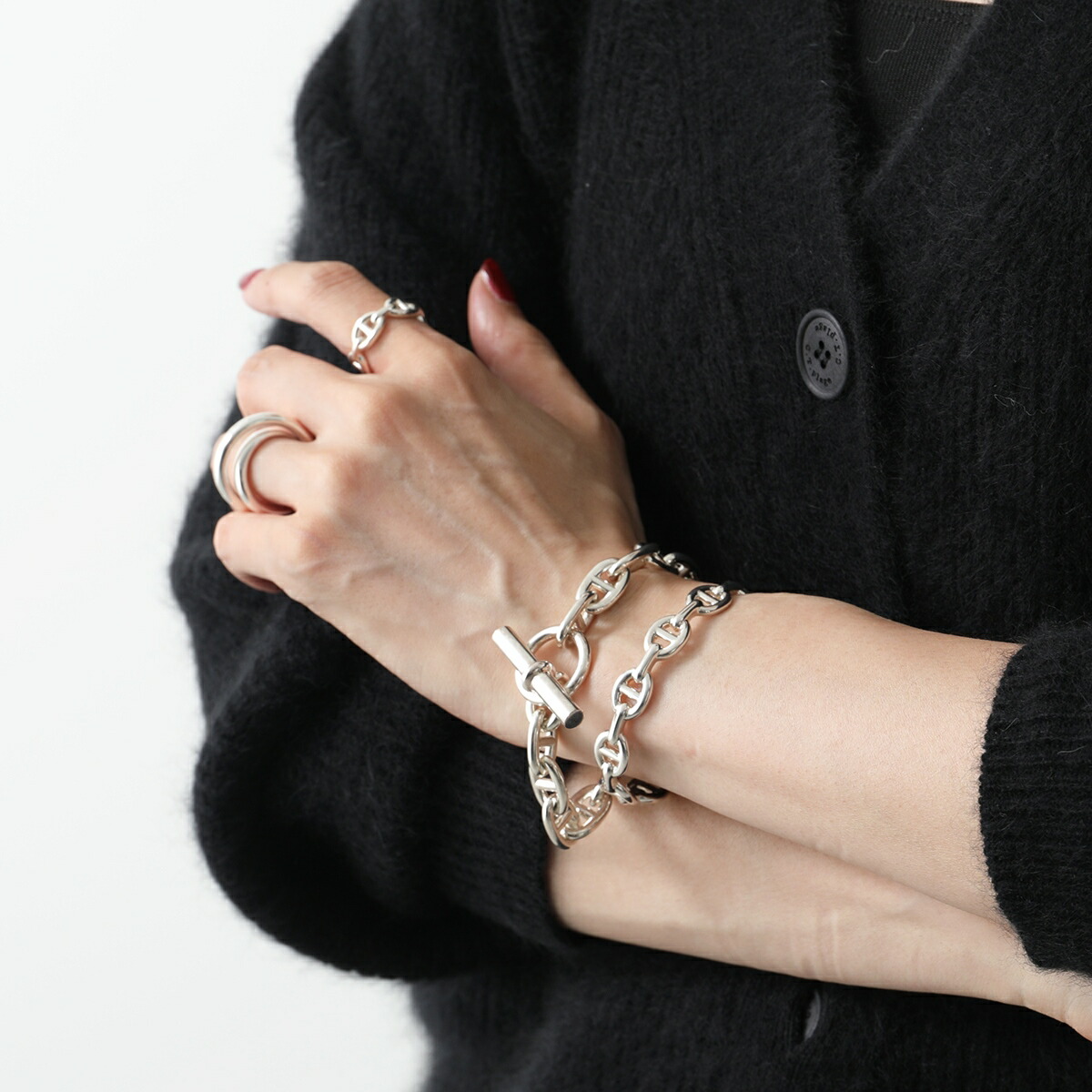 楽天市場】エルメス ブレスレット シェーヌダンクル MM HERMES Chaine