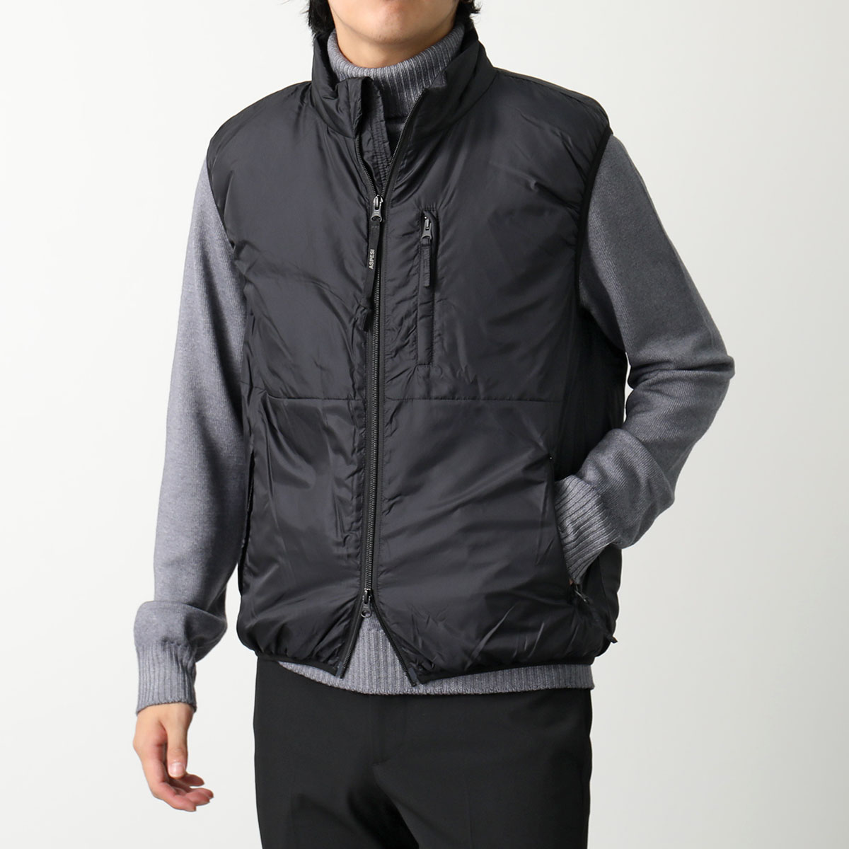 楽天市場】ASPESI アスペジ ベスト GILET JIL G19979 61C9 メンズ 中綿