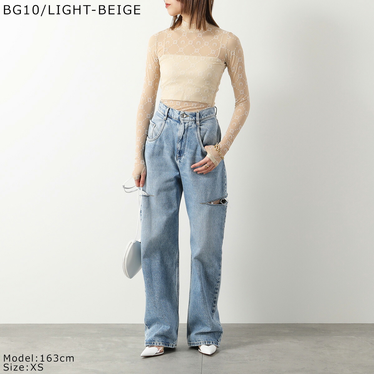 楽天市場】Marine Serre マリーン セル ロンT カットソー Moonogram