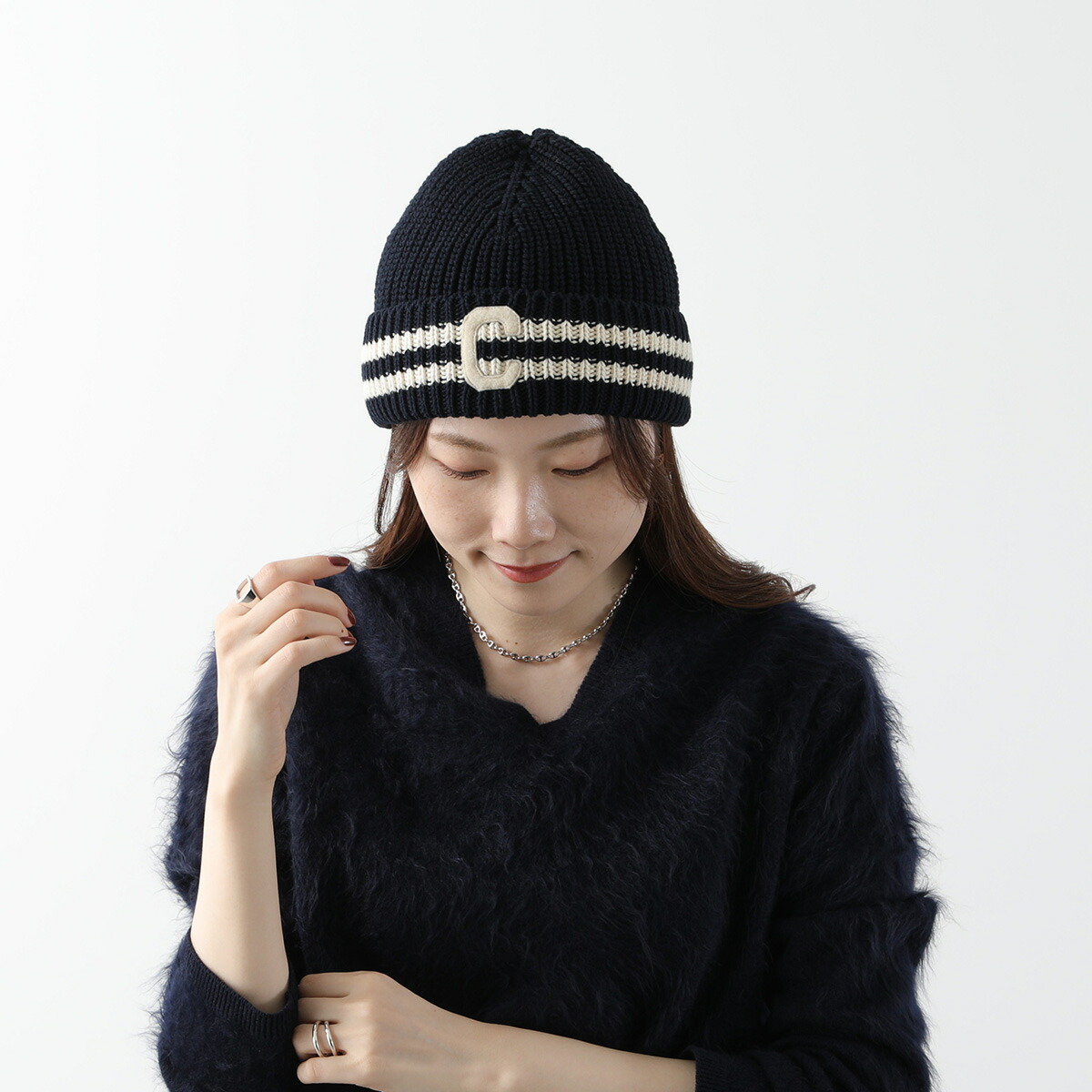 楽天市場】CELINE セリーヌ ニット帽 2ADAV347Y.07PM レディース